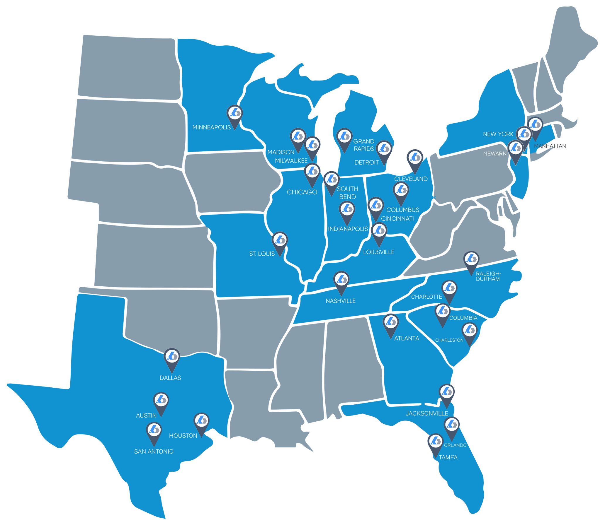 BT map BT map